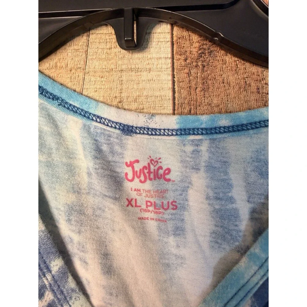Justice Girls Tie Dye T-Shirt Size XL (16-18). NWT! Short Sleeve Tee.